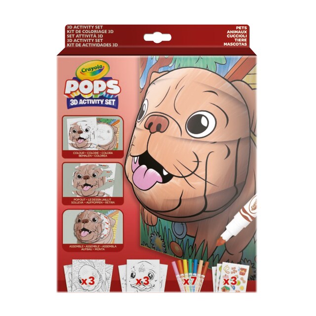 Set de actividades Color Pops 3D Pets Crayola