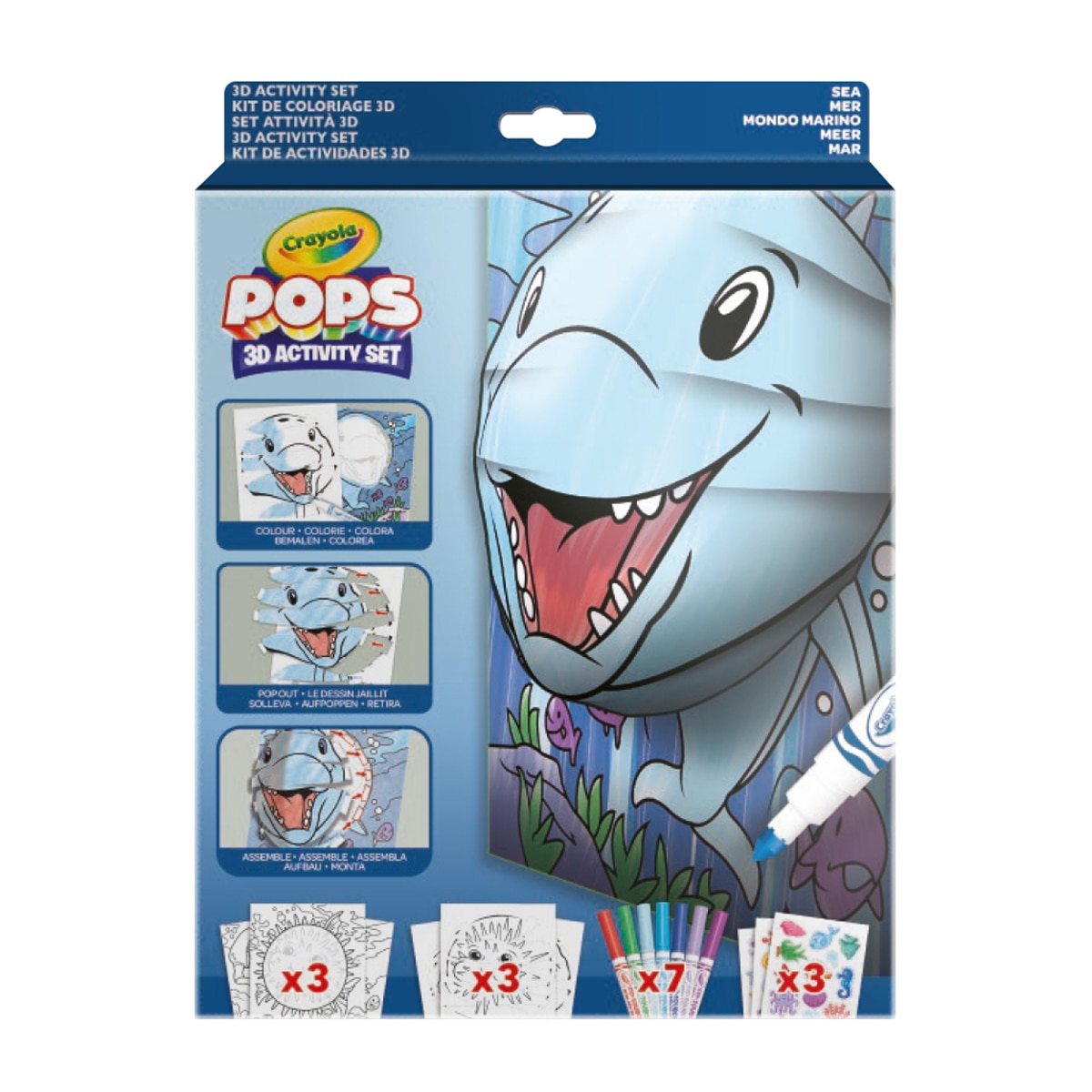 Imagen 0 de Set de actividades Color Pops 3D Sea Crayola