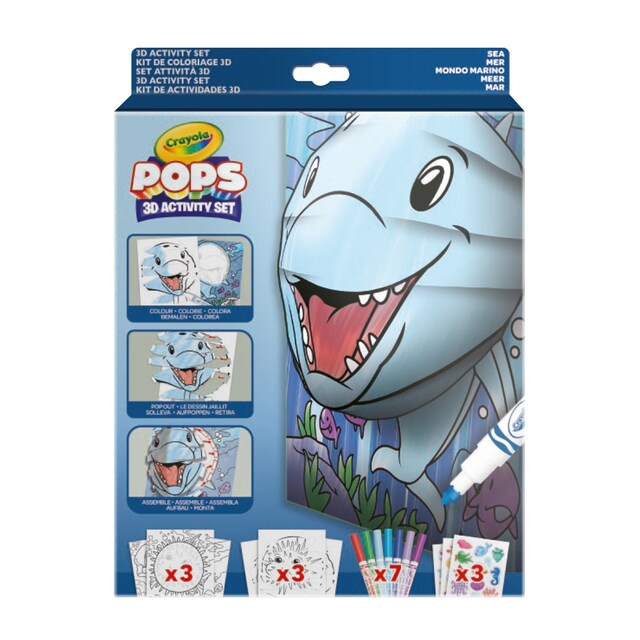 Set de actividades Color Pops 3D Sea Crayola