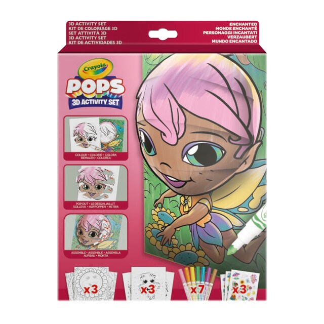 Set de actividades Color Pops 3D Enchanted Crayola