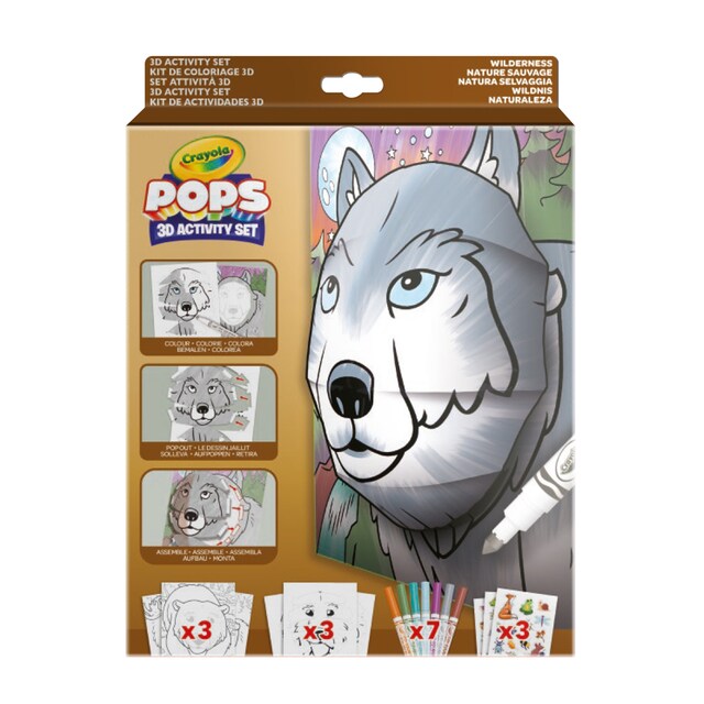 Set de actividades Color Pops 3D Wilderness Crayola