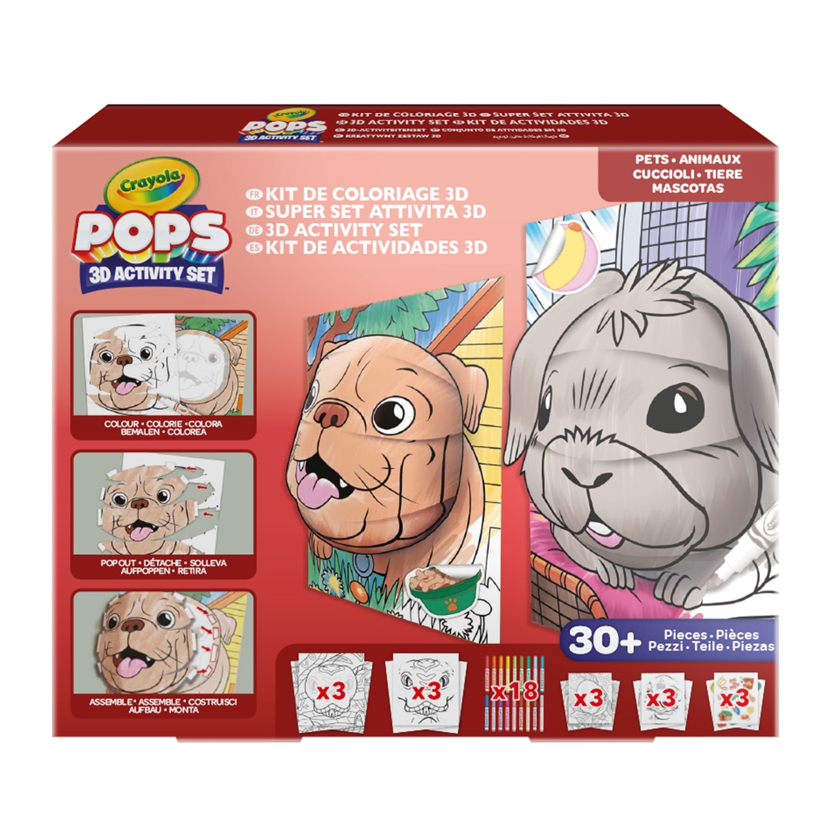 Imagen 0 de Set de actividades Super Set Color Pops 3D Pets Crayola