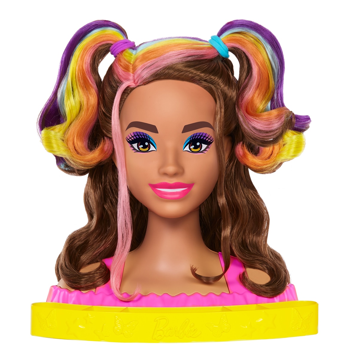 Barbie Totally Hair Cabeza para peinar morena Color Reveal 1