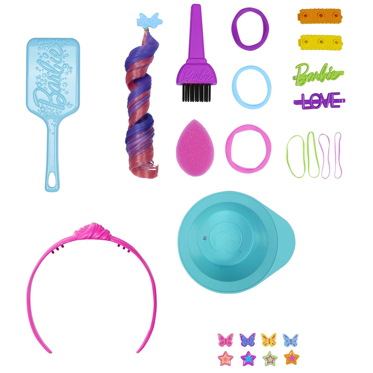 Barbie Totally Hair Cabeza para peinar morena Color Reveal 6