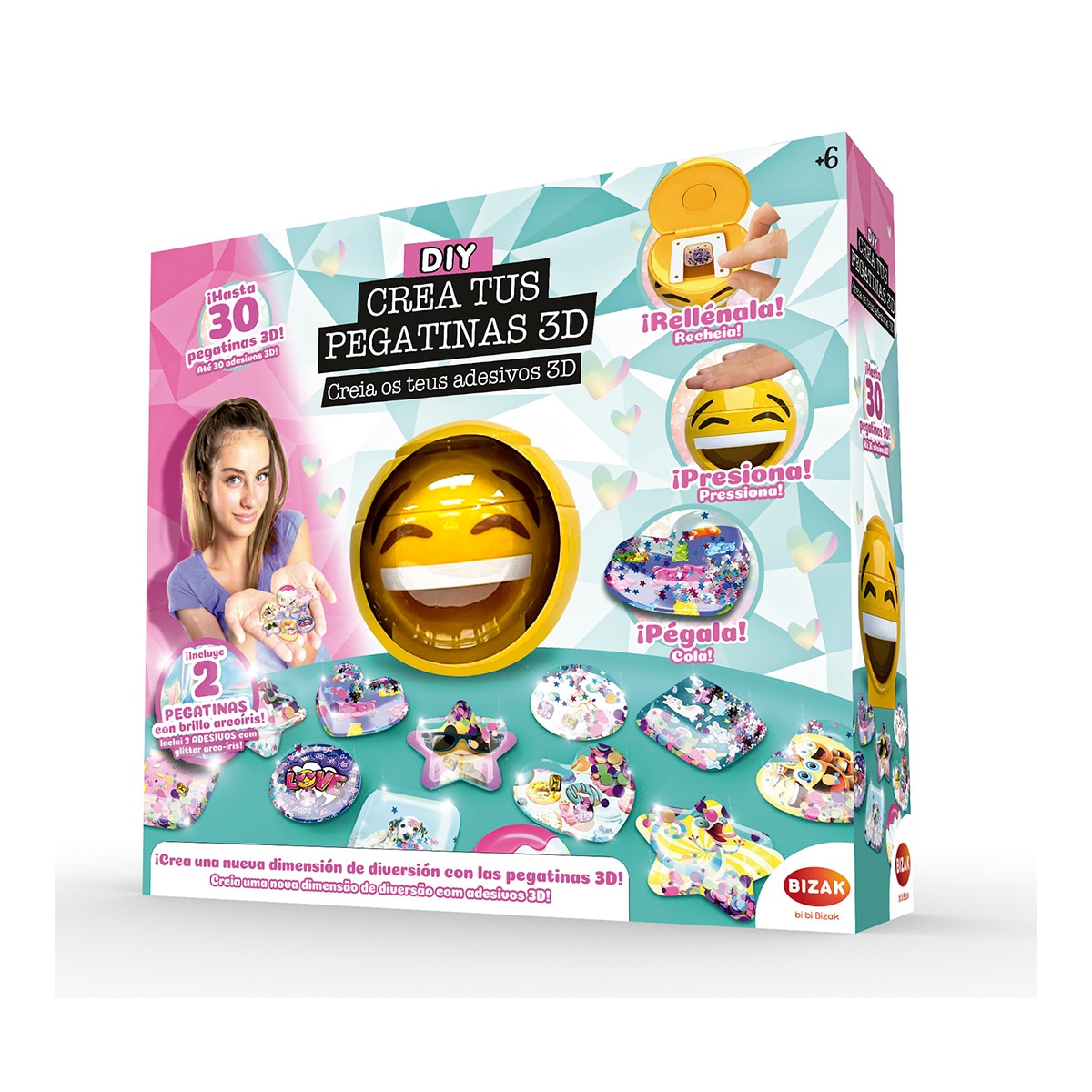 Crea Tus Pegatinas 3D Bizak 1