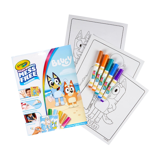 Colorea sin Manchas-Color Wonder  Bluey Crayola