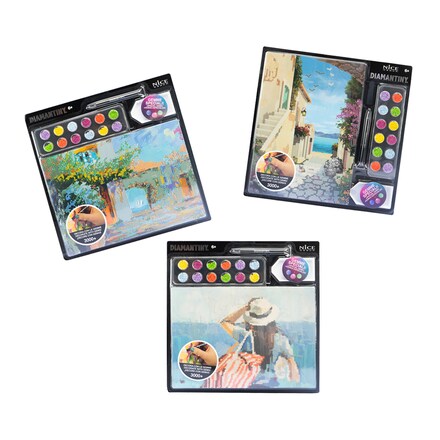 Diamantiny Level Up Italia - Kit Diamond Painting Venezia, Quadro Mosaico A4 Con Gemme 3D, Per Bambini 8+