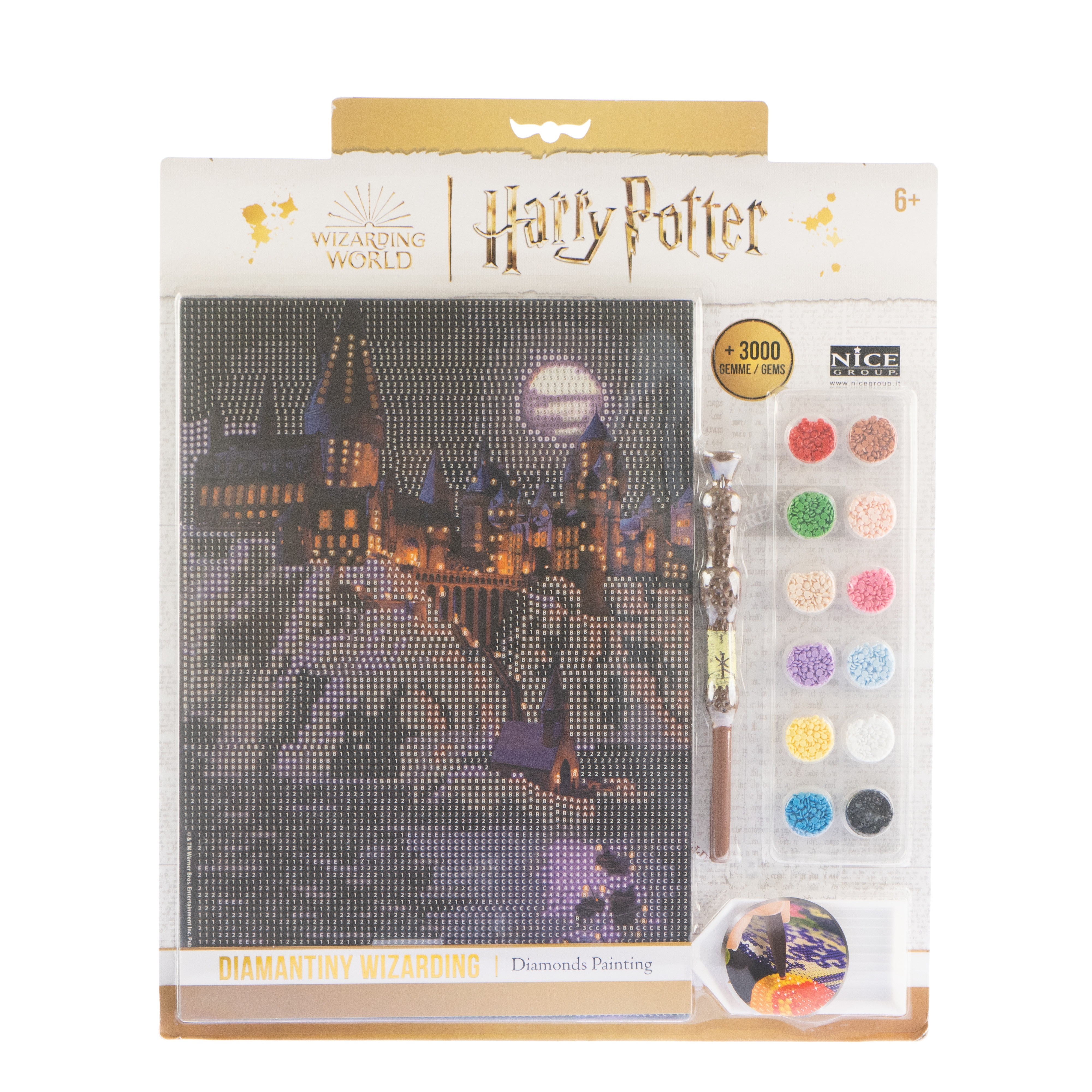 DIAMANTINY Harry Potter – Yume Fantasy – Kit crea il Mosaico, Attività Crystal Art, Diamond Painting, 1 Quadro Assortito Casuale DIAMANTINY Harry Potter – Yume Fantasy – Kit crea il Mosaico, Attività Crystal Art, Diamond Painting, 1 Quadro Assortito Casuale