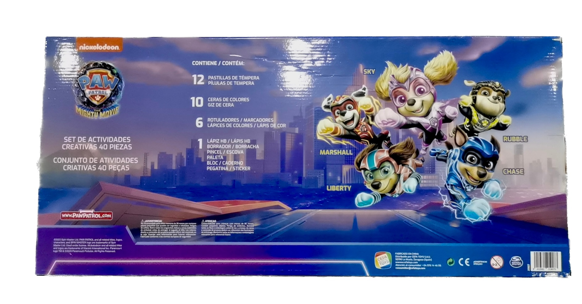Conjunto de Actividades Creativas 40 Piezas Patrulla Canina Cefa Toys 4
