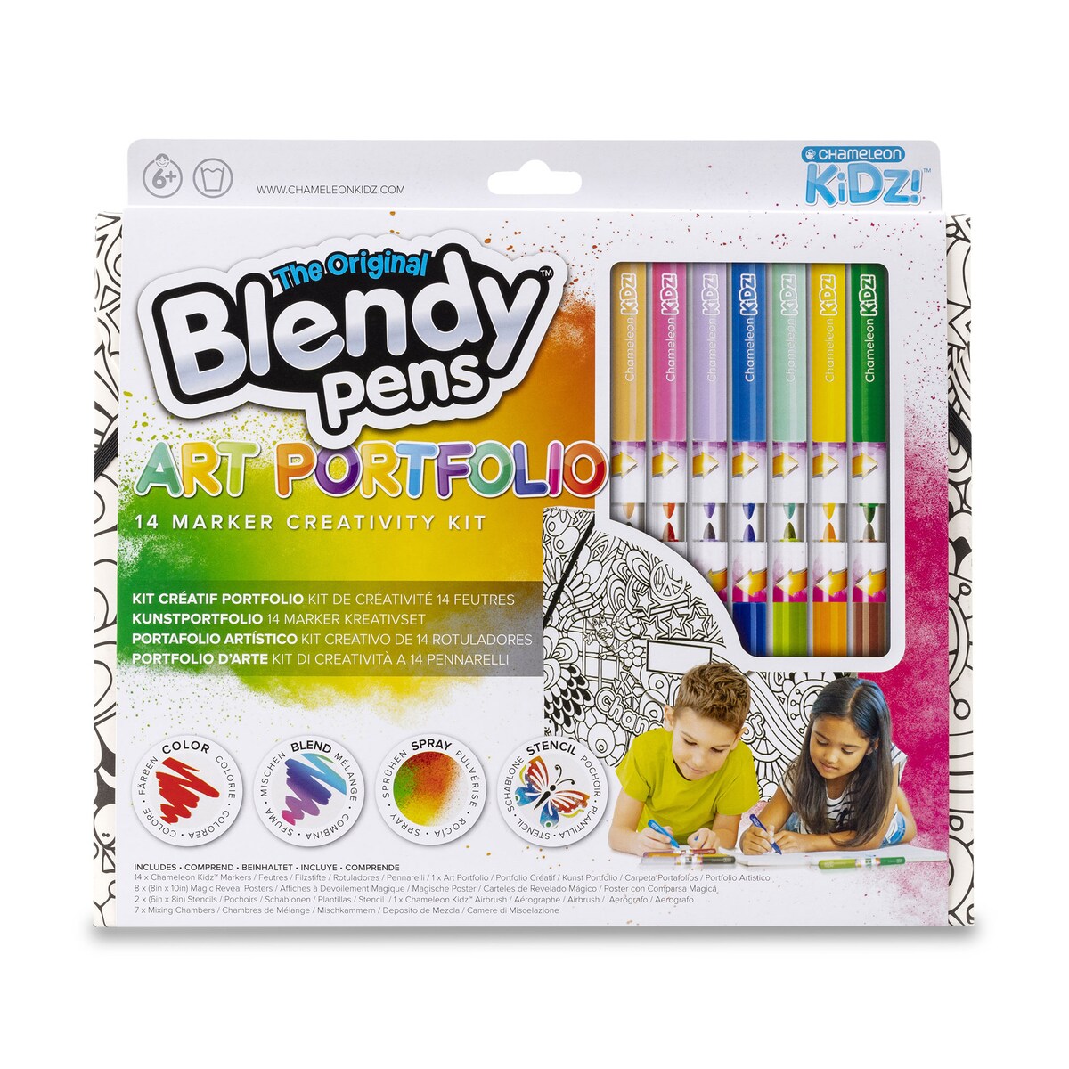 Kit Creativo Art Portfolio Blendy Pens Famosa 2