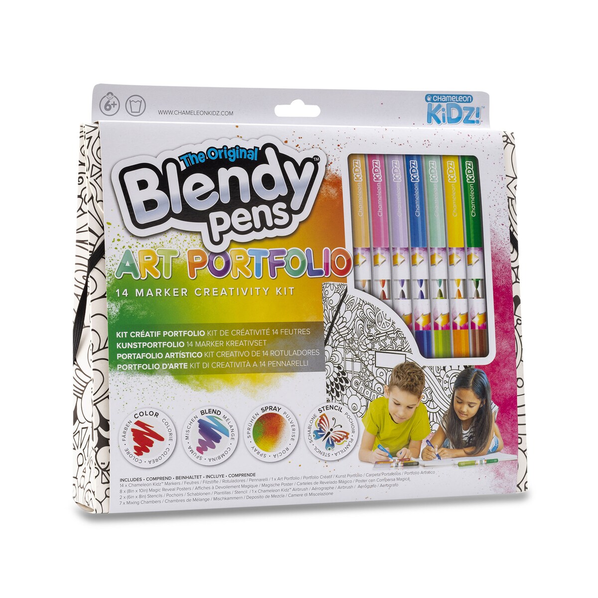 Kit Creativo Art Portfolio Blendy Pens Famosa 9