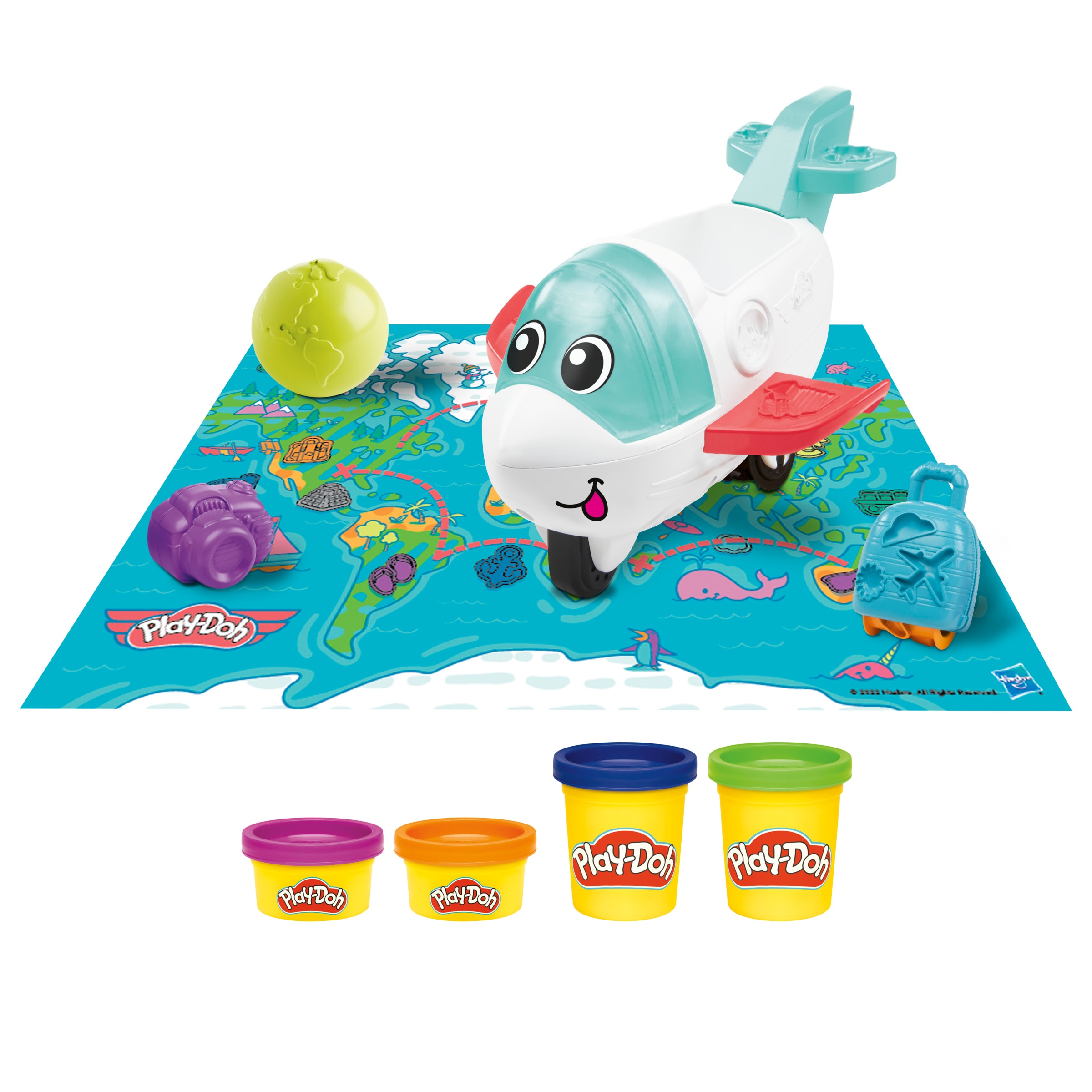 Primeras Creaciones con el Avión Play-Doh Hasbro 3
