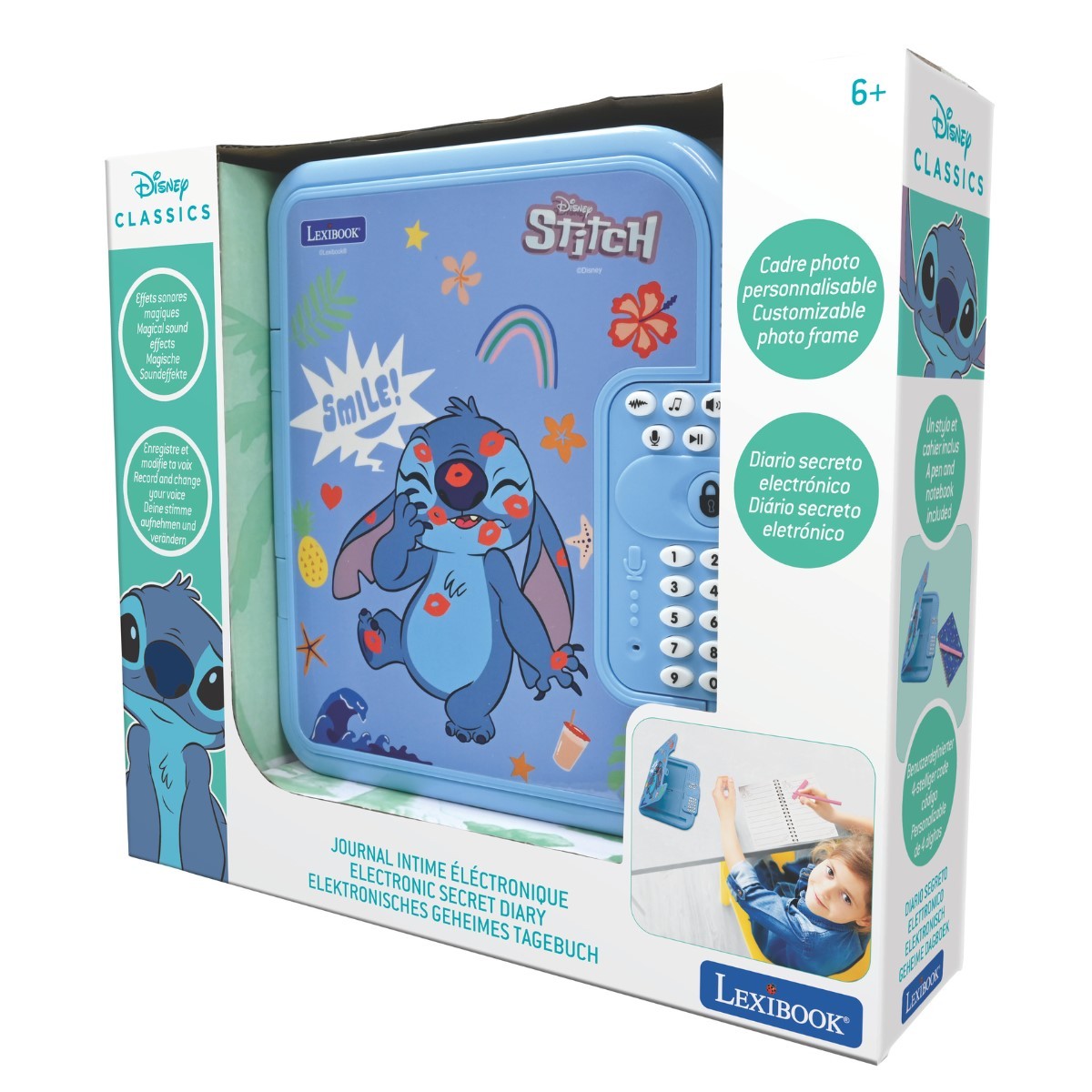 Diario secreto Disney Stitch Lexibook 2
