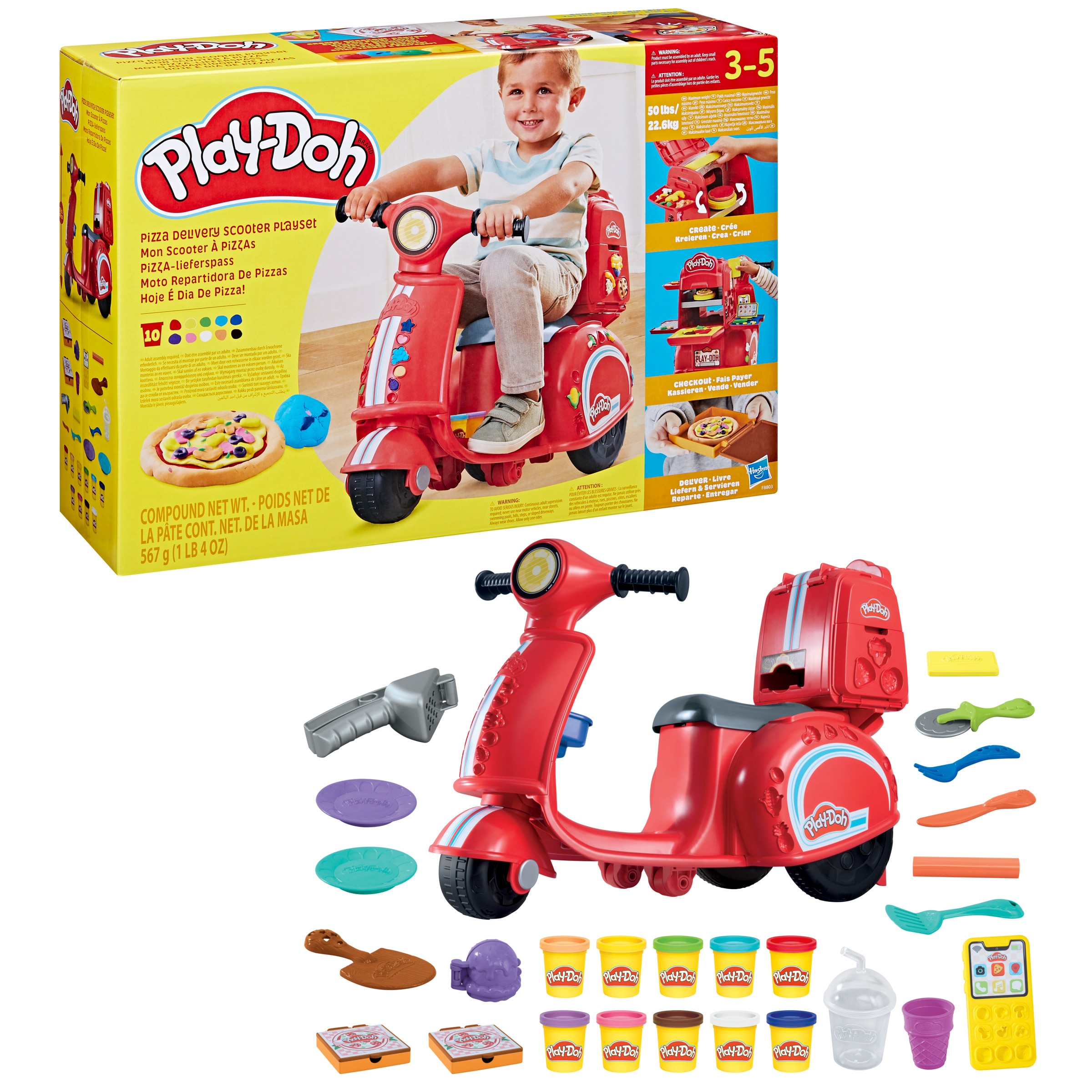 Moto repartidora de pizzas Play-Doh 2