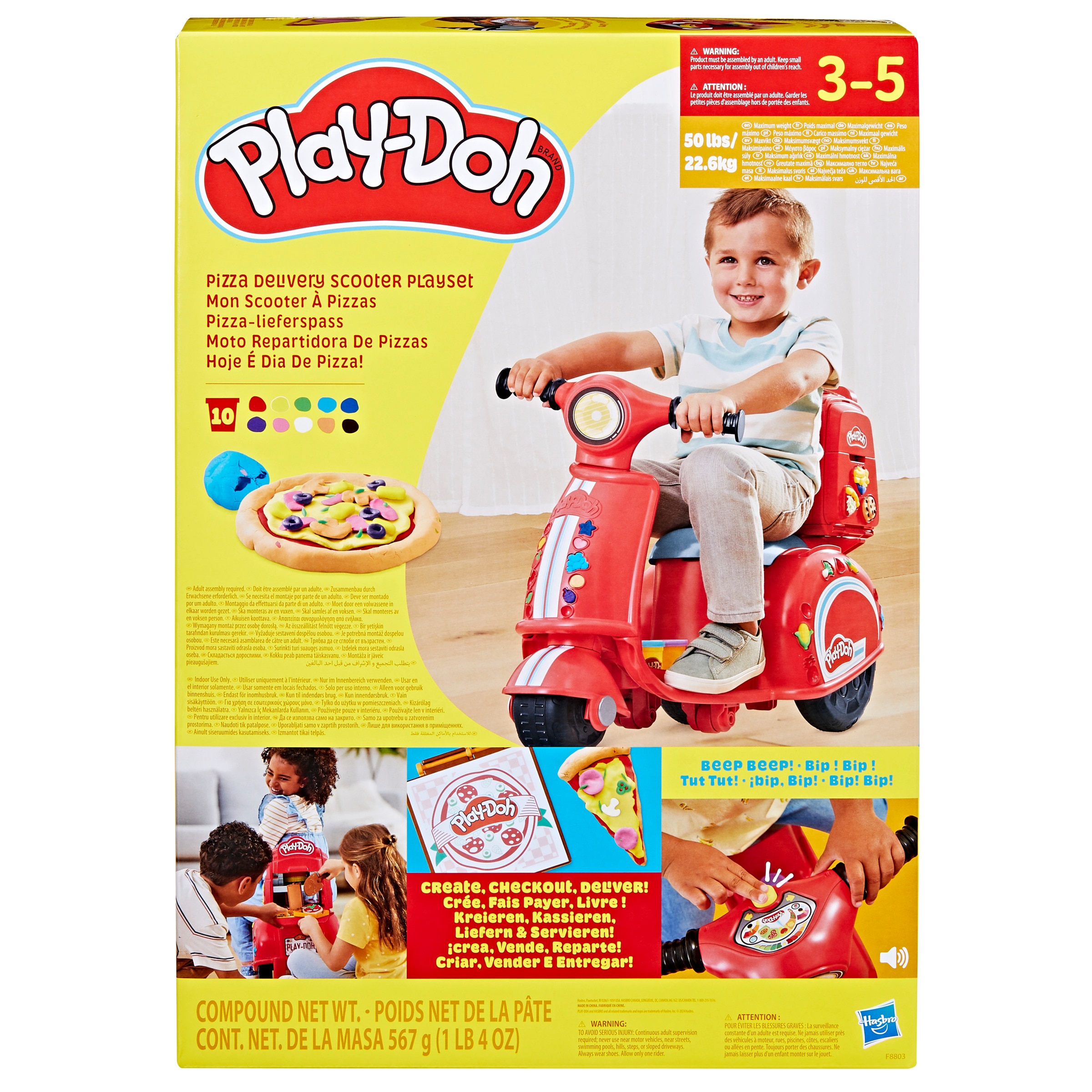 Moto repartidora de pizzas Play-Doh 5