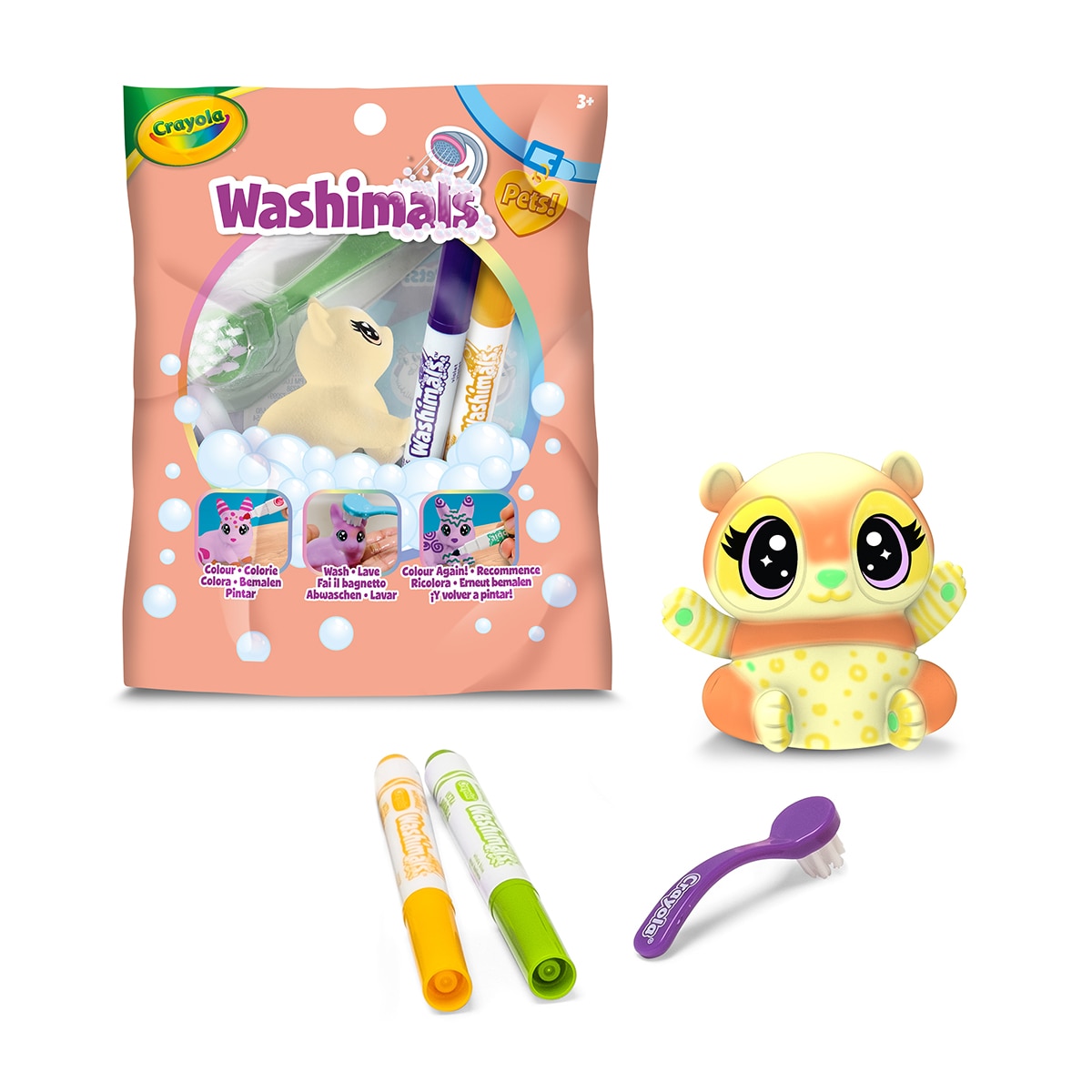 Imagen 0 de Sobre Individual 6 modelos Pastel Serie 3 Washimals Pets Crayola