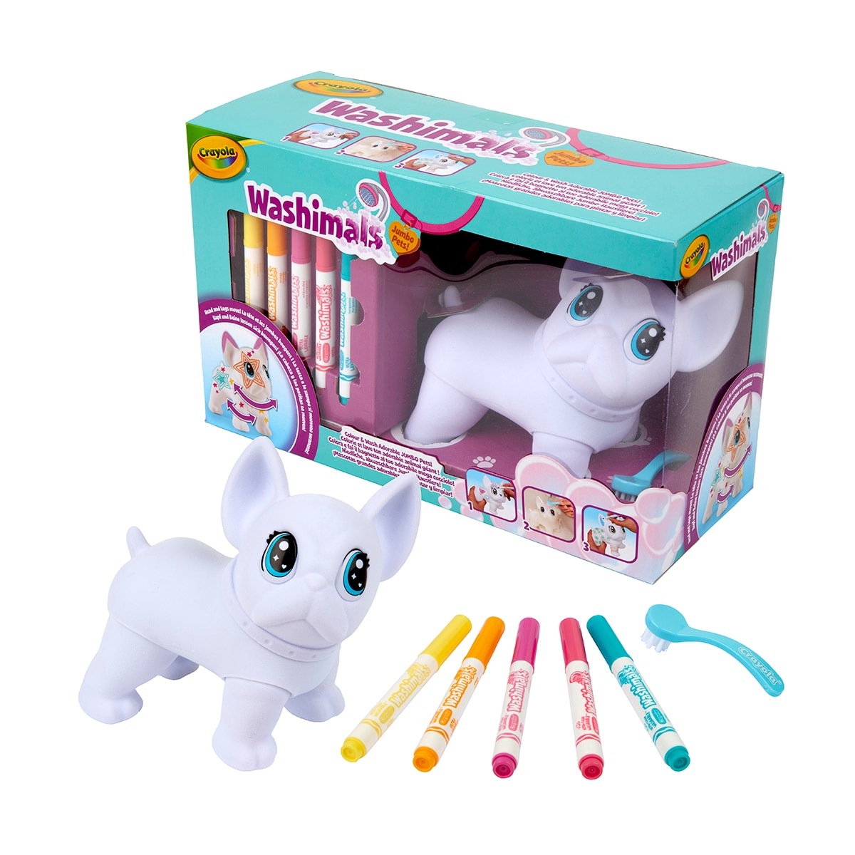 El Gran Wilbur 15 cm articulado Washimals Jumbo Pets Crayola 1