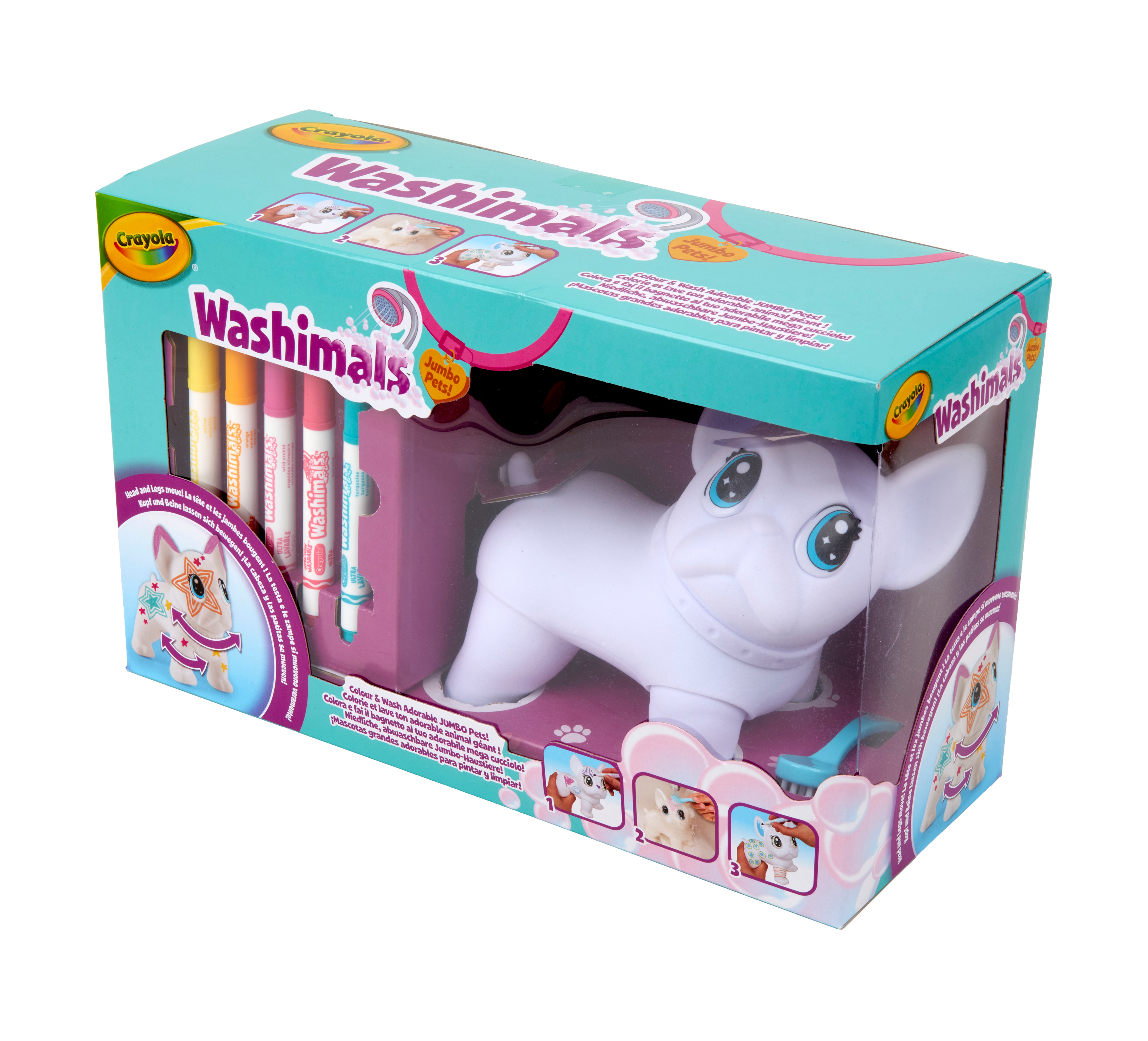 El Gran Wilbur 15 cm articulado Washimals Jumbo Pets Crayola 3