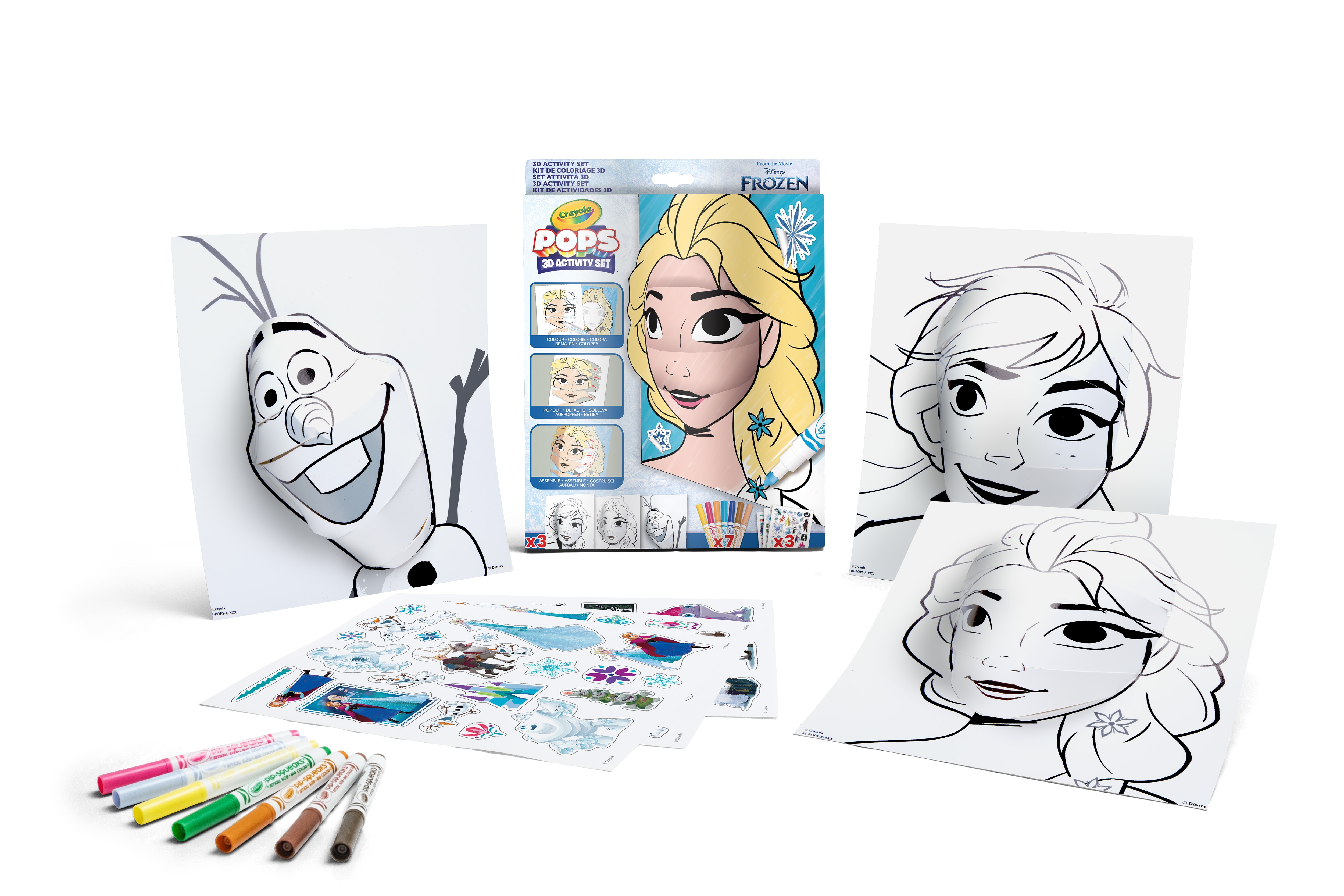 Color Pops 3D Frozen Crayola 3