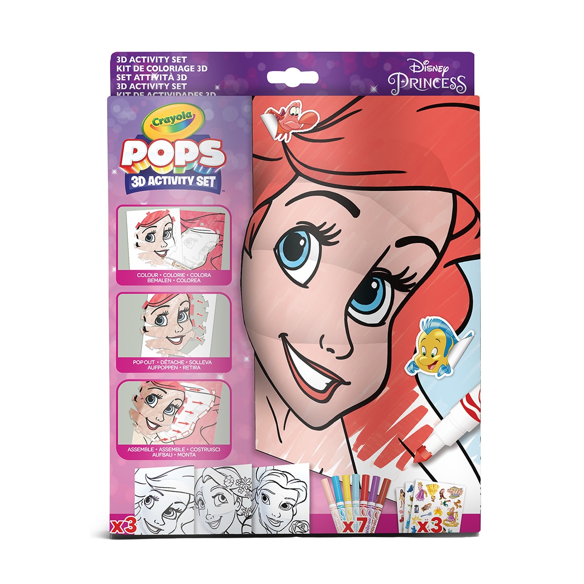 Imagen 0 de Color Pops 3D Disney Princess Crayola