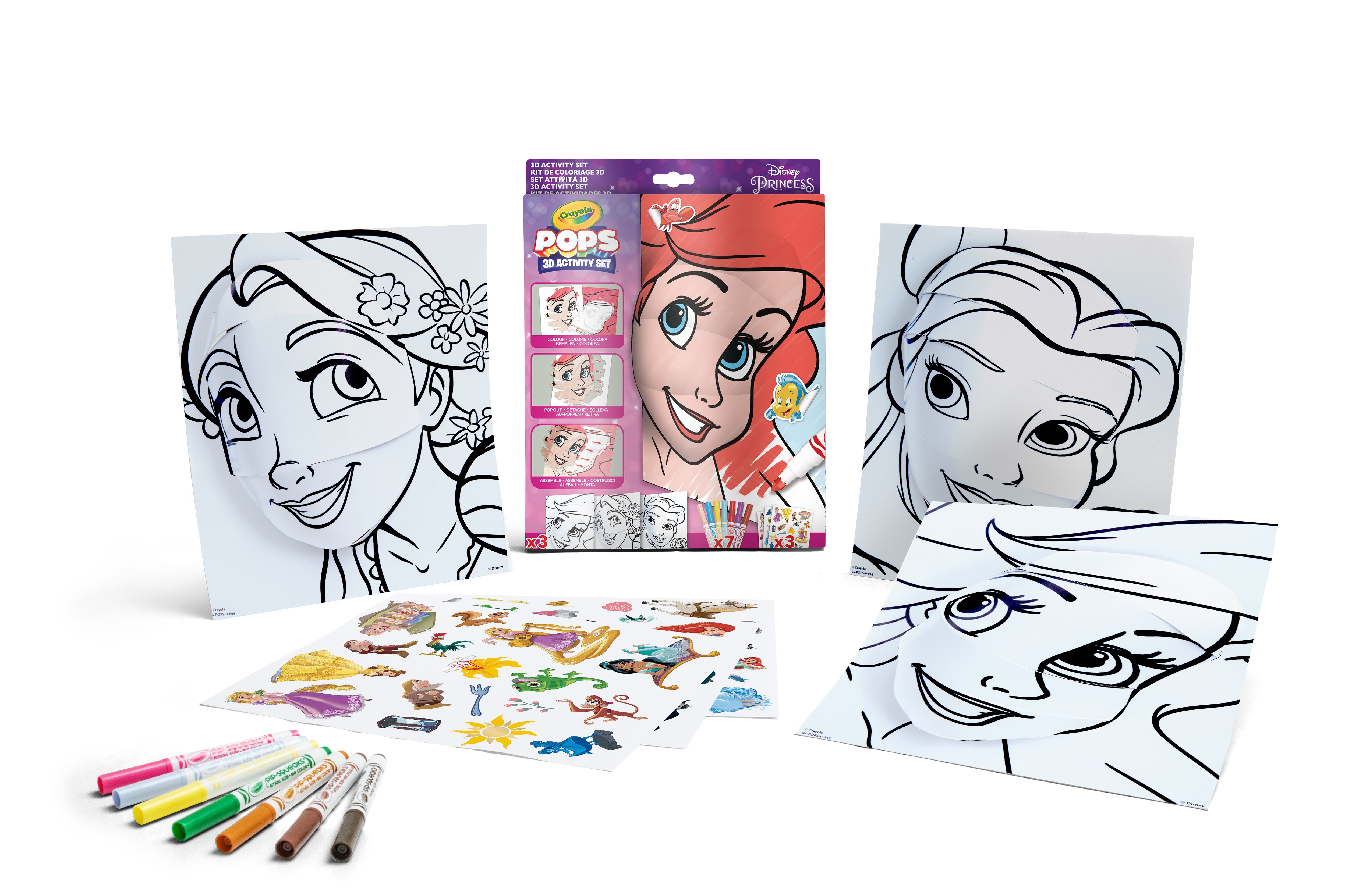 Color Pops 3D Disney Princess Crayola 2
