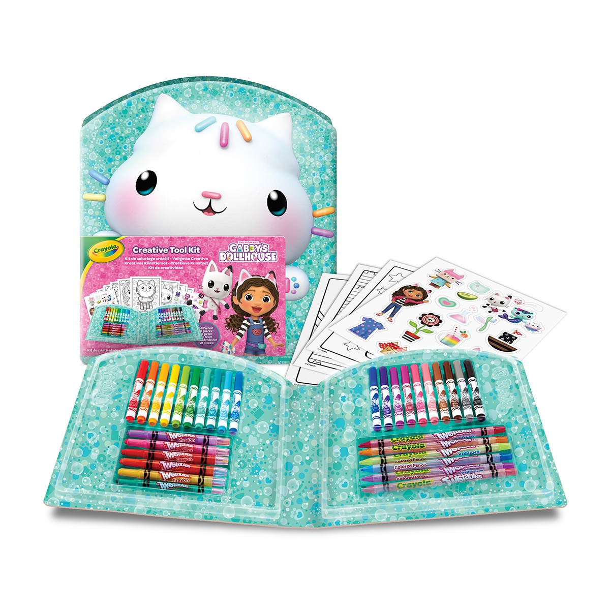Imagem 0 de Estojo criativo Gabby's Dollhouse 44 peças Crayola