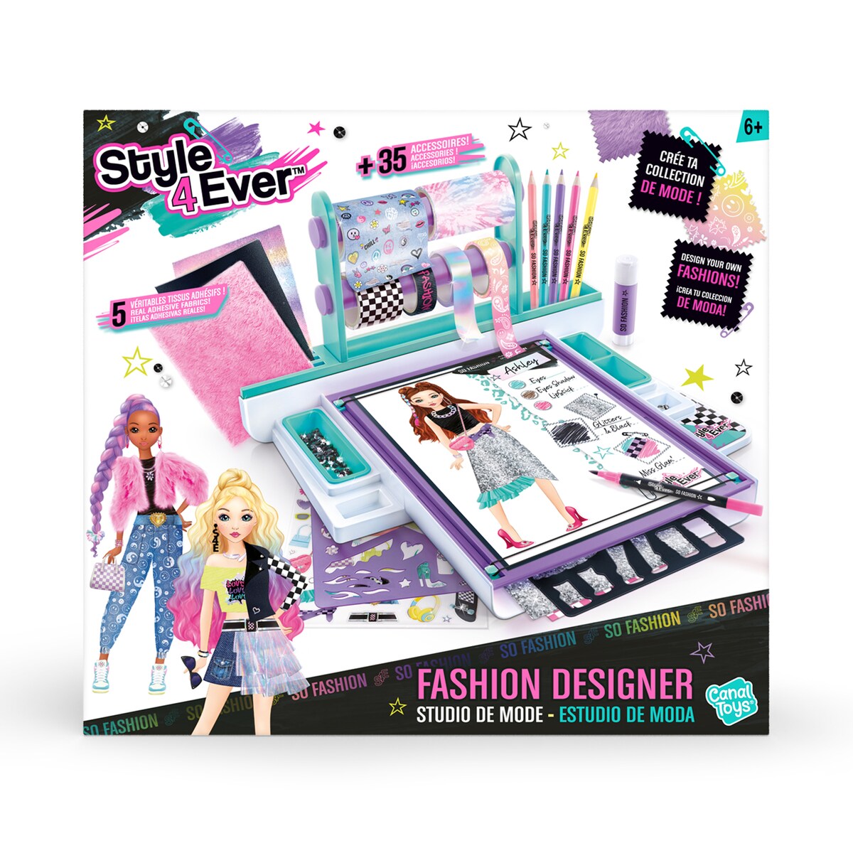 Juego de manualidades Fashion Designer Studio Canala Toys · Canal