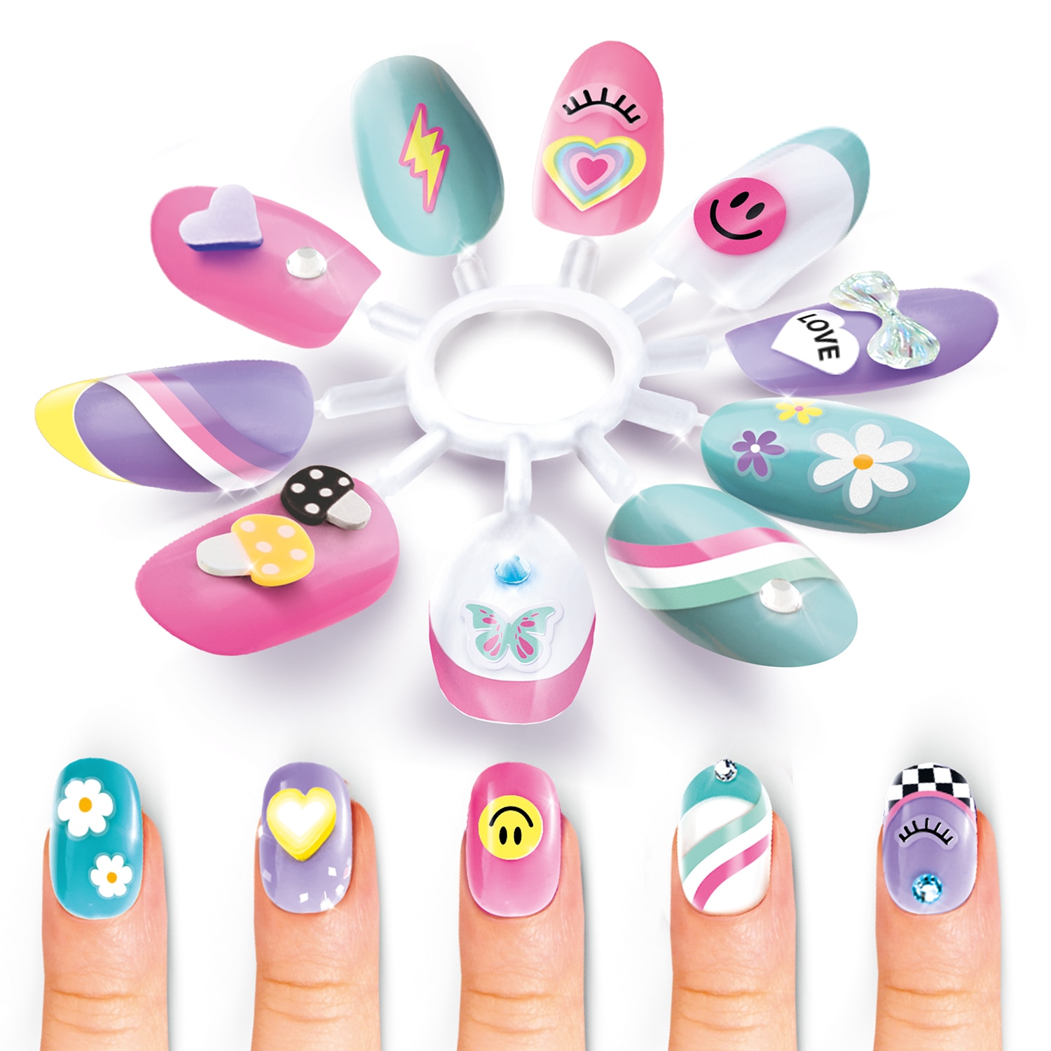 Juego de manualidades Nail Art Gel UV Studio Canala Toys 5