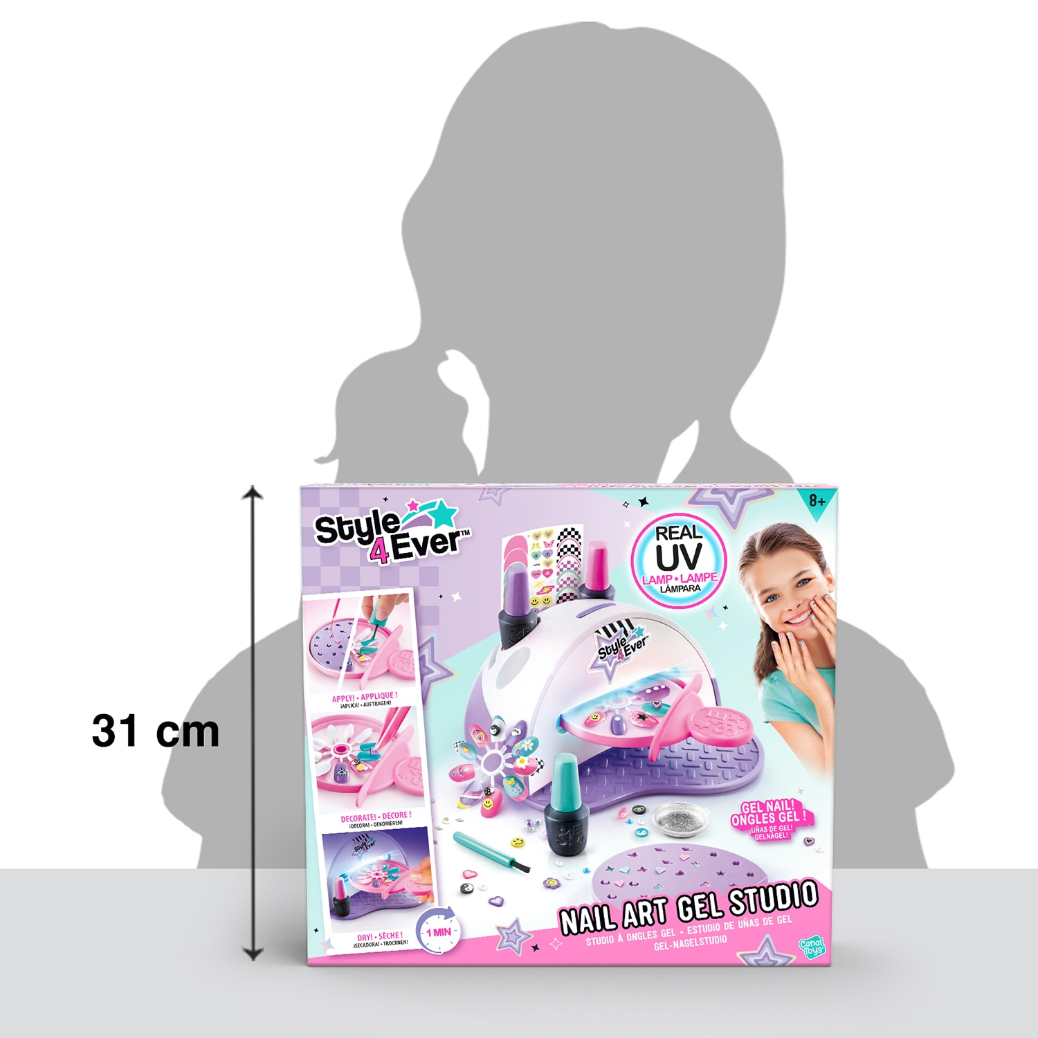 Juego de manualidades Nail Art Gel UV Studio Canala Toys 7