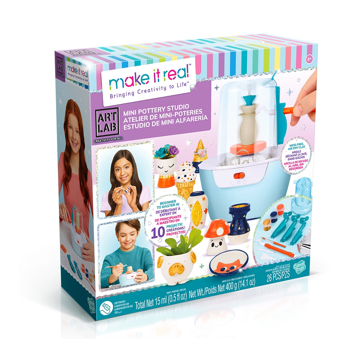 Canal Toys – Juego de manualidades Super Taller de cerámica Canala Toys.