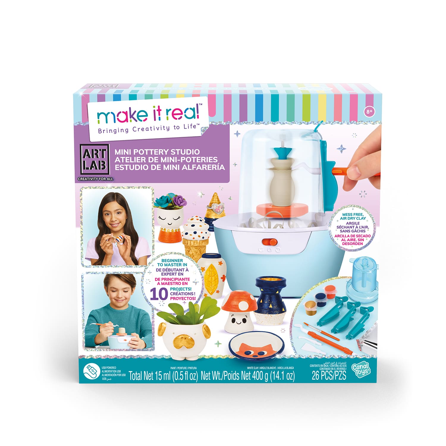 Juego de manualidades Super Taller de cerámica Canala Toys 5