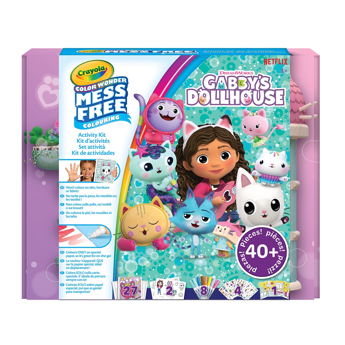 Imagen 0 de Colorea sin Manchas Color Wonder Super Set Gabby's Dollhouse Crayola