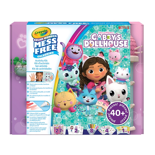 Colorea sin Manchas Color Wonder Super Set Gabby's Dollhouse Crayola
