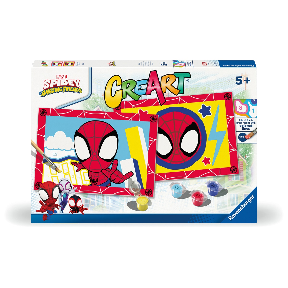 Juego Creativo - Creart Serie Junior: 2 X Spidey Ravensburger 1