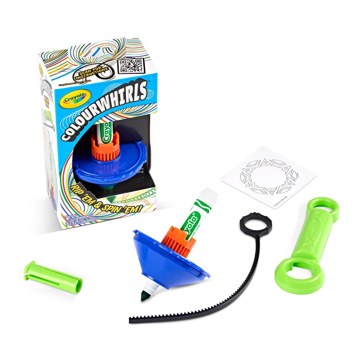 Imagen 0 de Colourwhirls - Las PintaPeonzas 6 colores surtidos