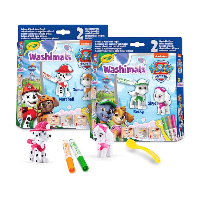 Washimals Paw Patrol - Set 2 mascotas 2 modelos surtidos