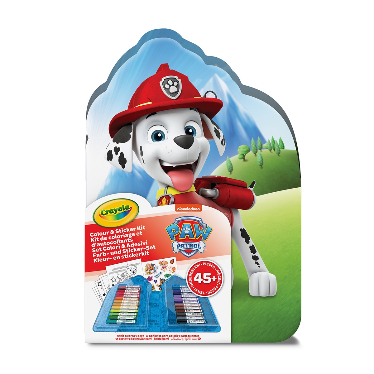 Imagen 0 de Maletín 45 piezas Paw Patrol para Colorear con Stickers