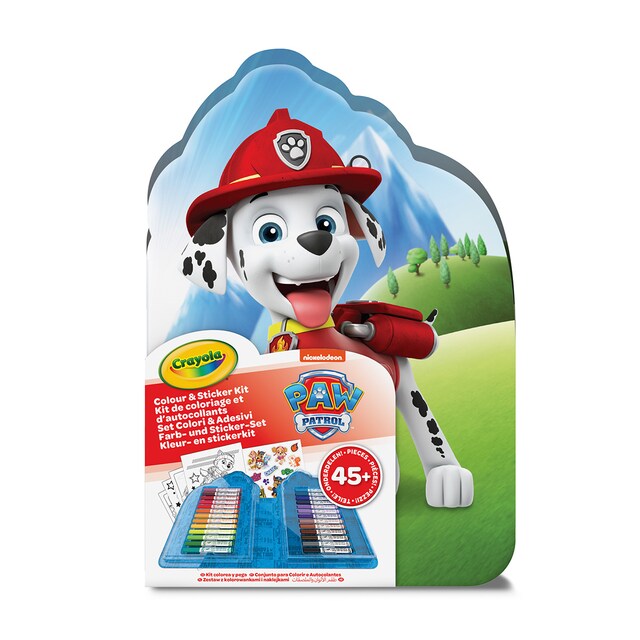 Maletín 45 piezas Paw Patrol para Colorear con Stickers