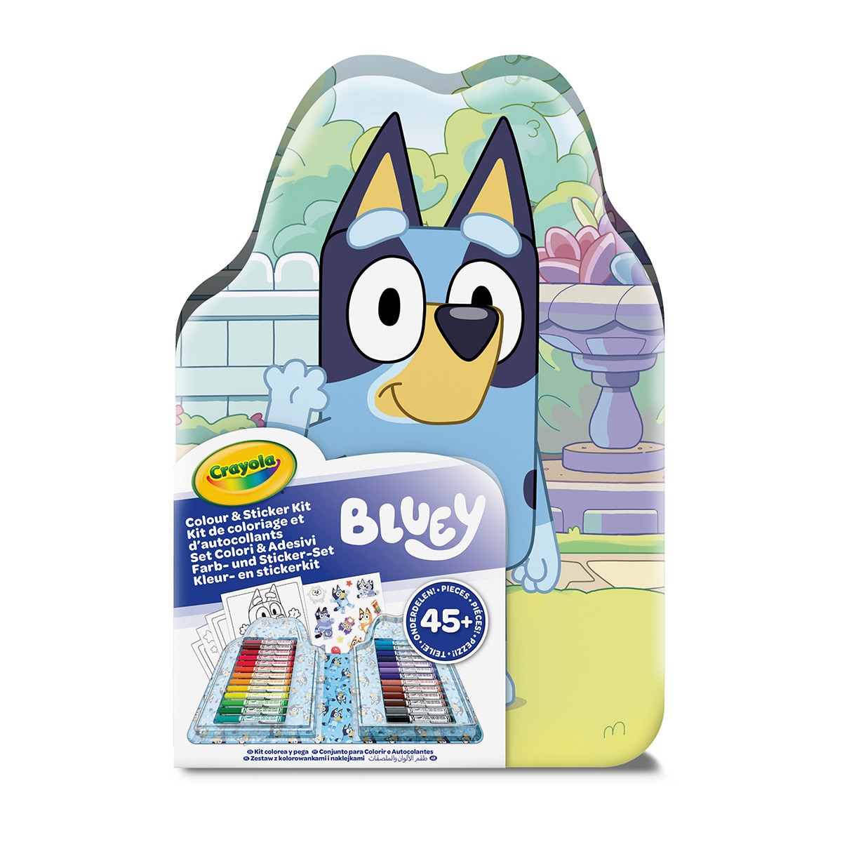 Imagen 0 de Maletín 45 piezas Bluey para Colorear con Stickers