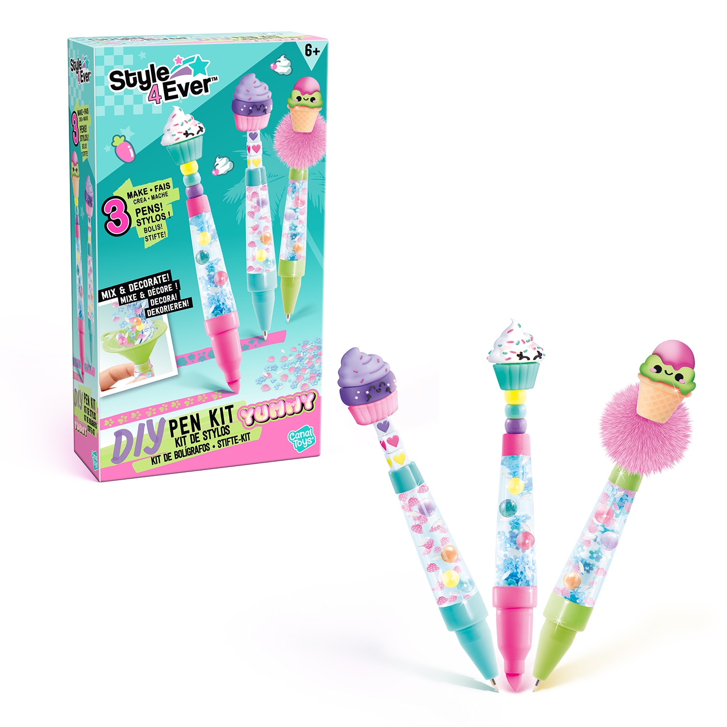 Kit manualidades Pack Subrayador y bolígrafos DIY Style 4 Ever 3