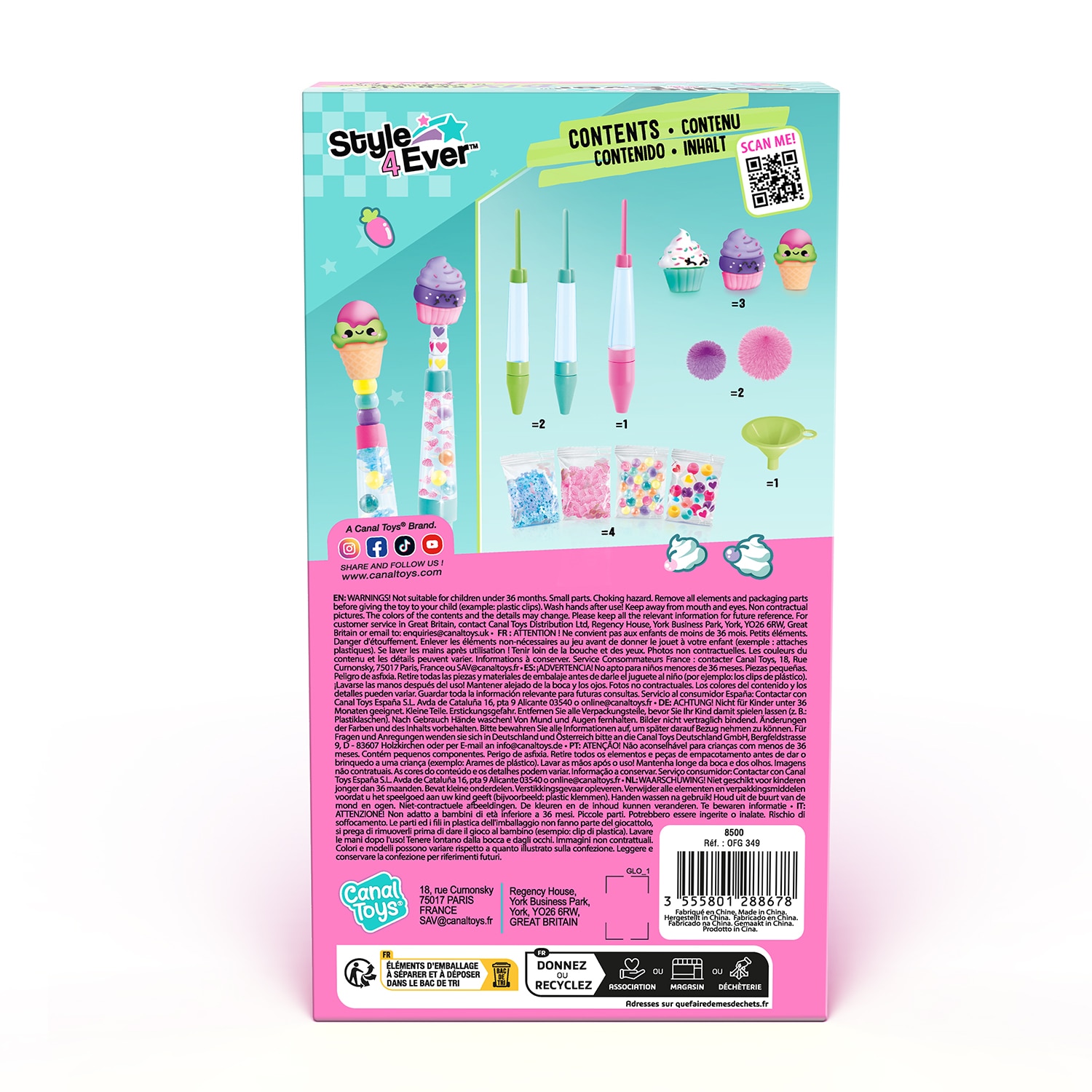 Kit manualidades Pack Subrayador y bolígrafos DIY Style 4 Ever 5