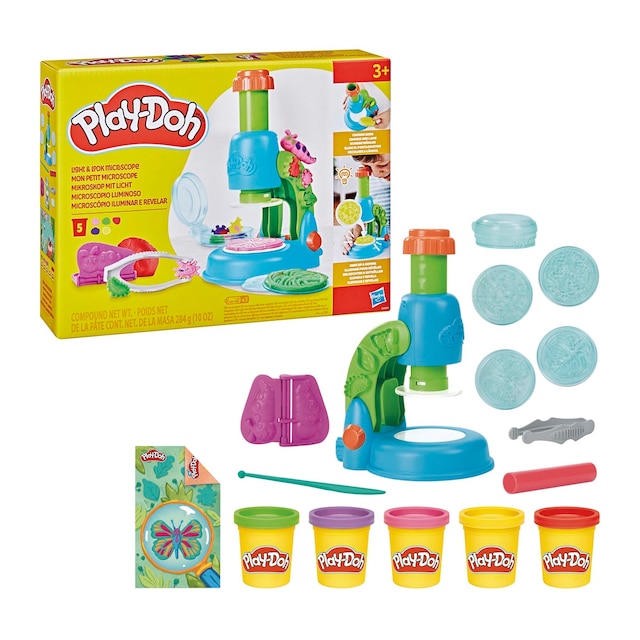 Juego de manualidades Microscopio luminoso Play-Doh