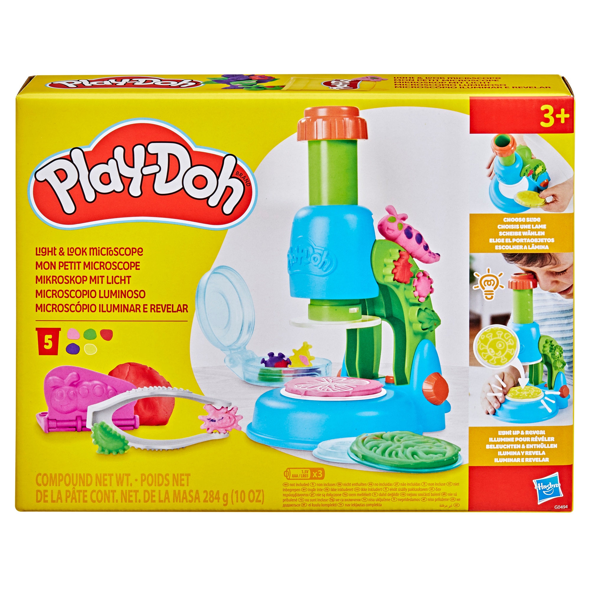 Juego de manualidades Microscopio luminoso Play-Doh 3
