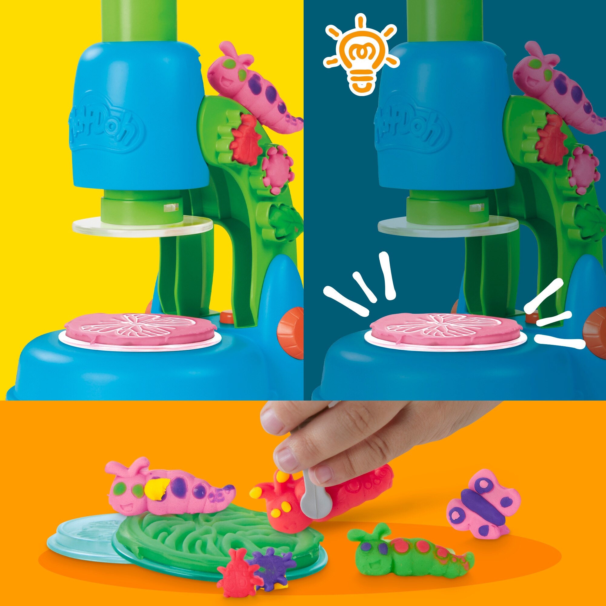 Juego de manualidades Microscopio luminoso Play-Doh 4