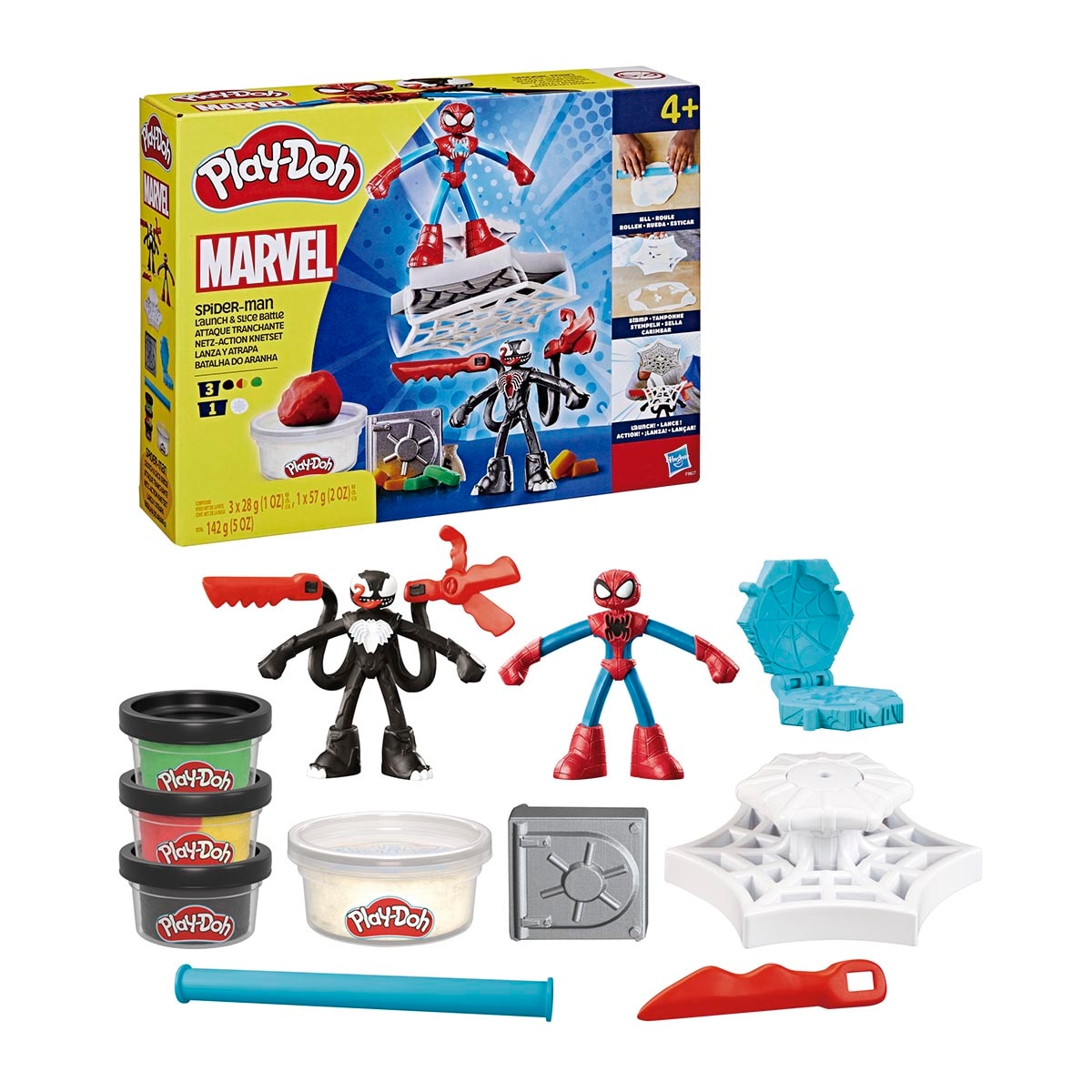 Imagen 0 de Juego de manualidades Spider-Man Lanza y Atrapa Marvel Play-Doh