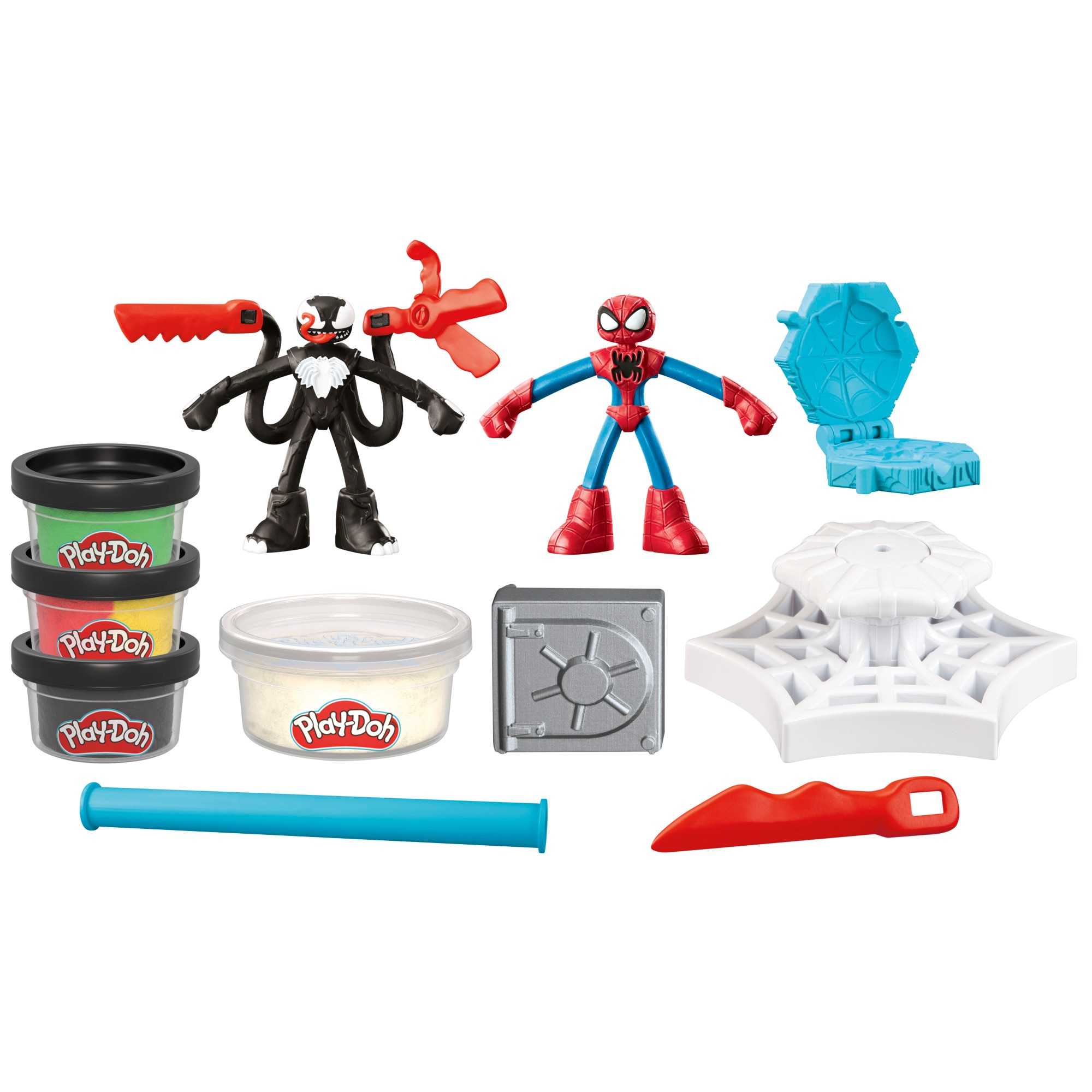Juego de manualidades Spider-Man Lanza y Atrapa Marvel Play-Doh 2