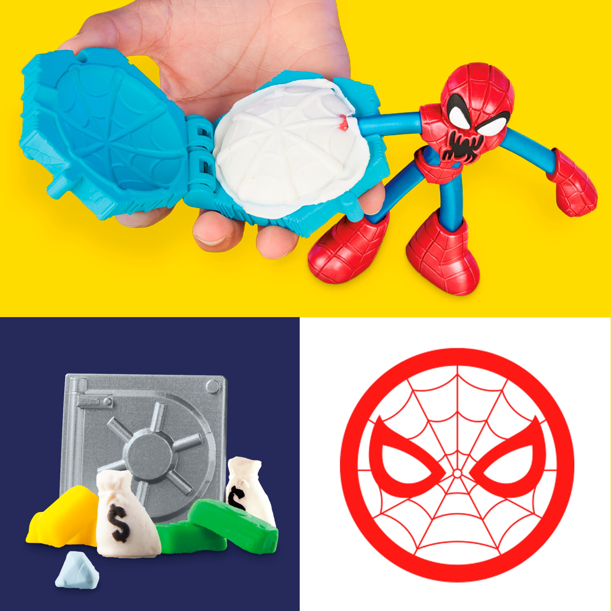 Juego de manualidades Spider-Man Lanza y Atrapa Marvel Play-Doh 13