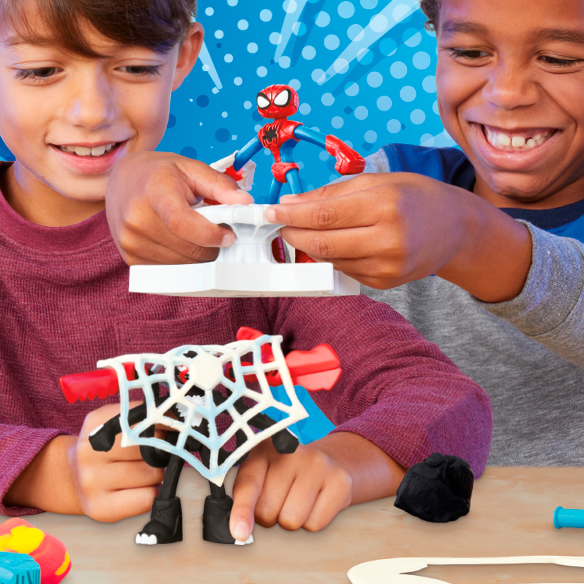 Juego de manualidades Spider-Man Lanza y Atrapa Marvel Play-Doh 15