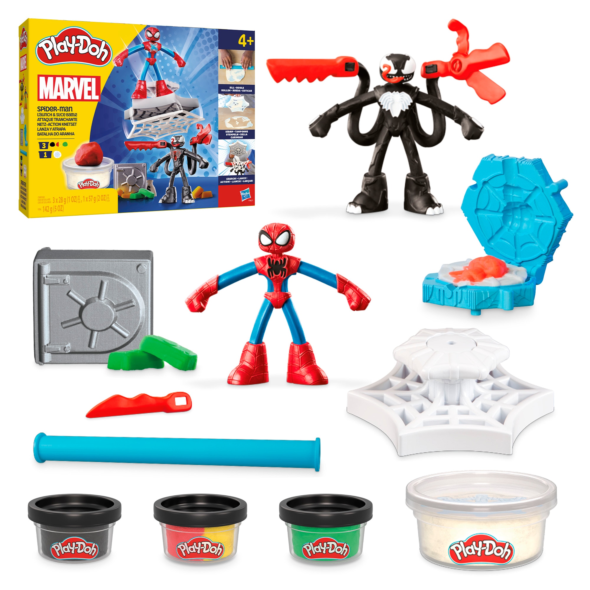 Juego de manualidades Spider-Man Lanza y Atrapa Marvel Play-Doh 16