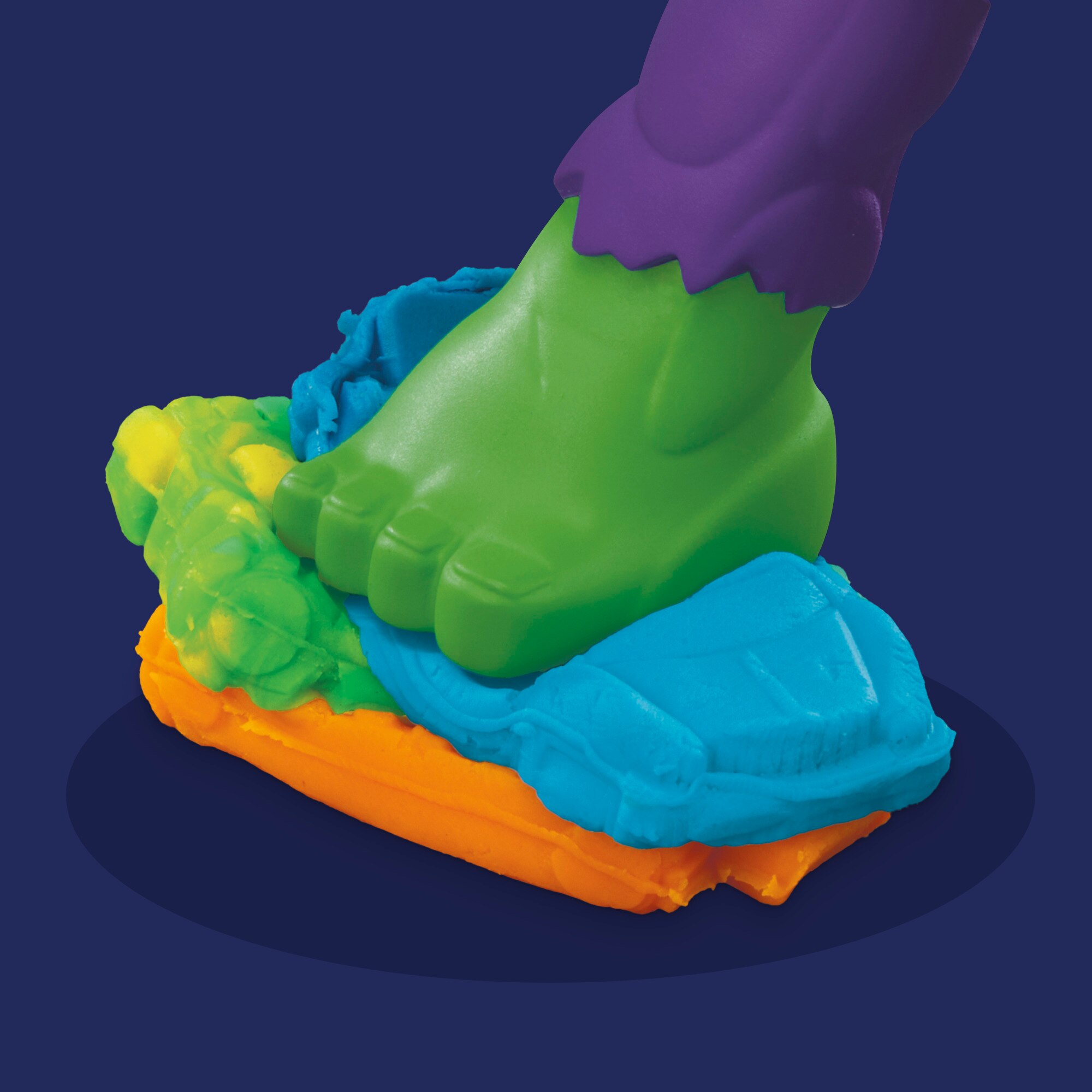 Set de juego de manualidades Hulk Aplasta y Moldea Marvel Play-Doh 11